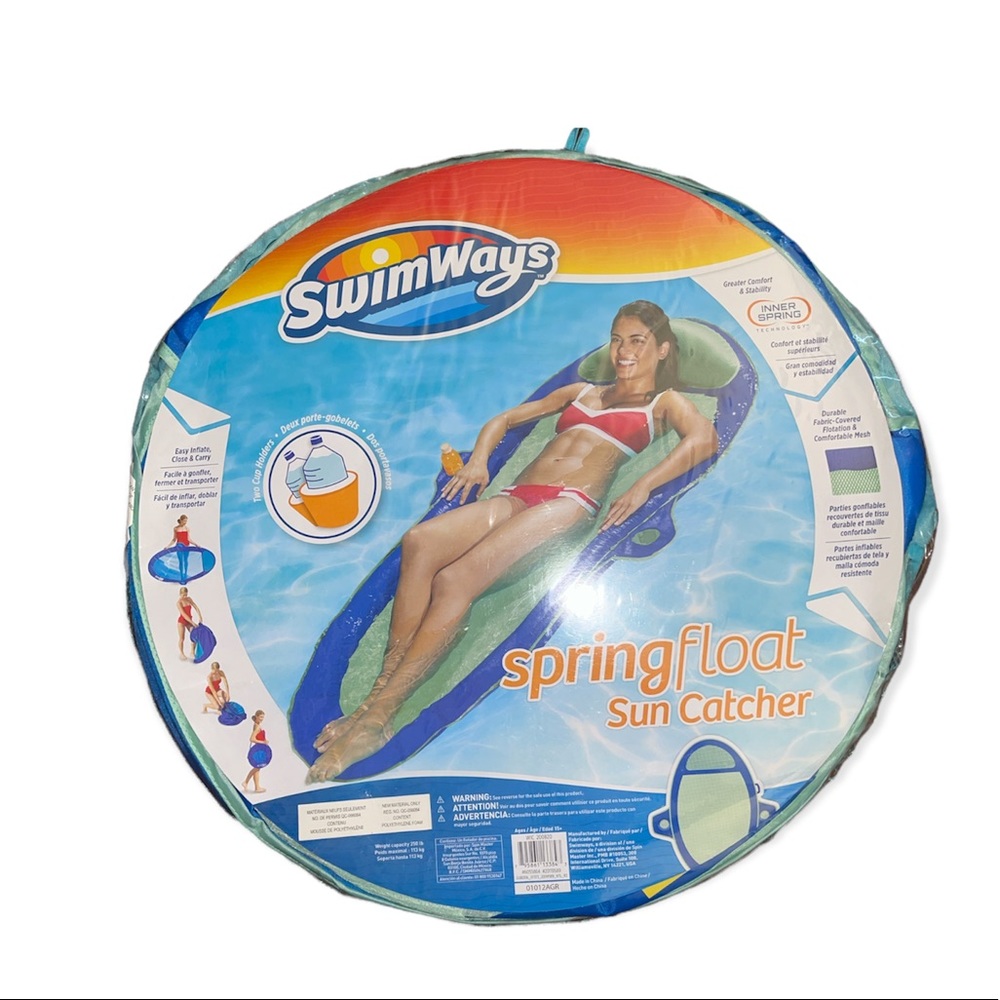 Swimways Spring Float Sun Catcher W/ Cup Holders